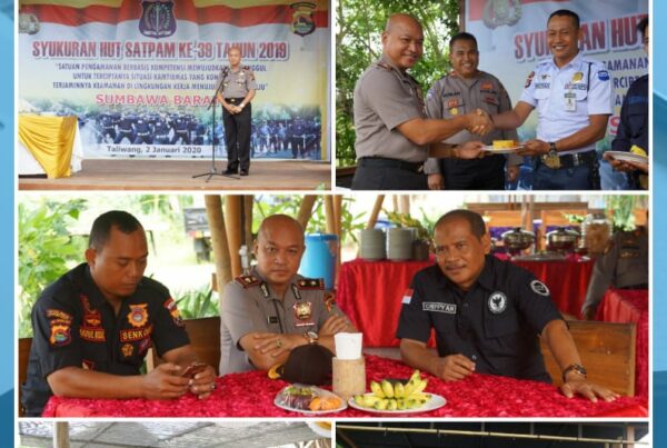 Kepala BNNK Sumbawa Barat Menghadiri Syukuran HUT SATPAM Ke-39 Tahun 2019.