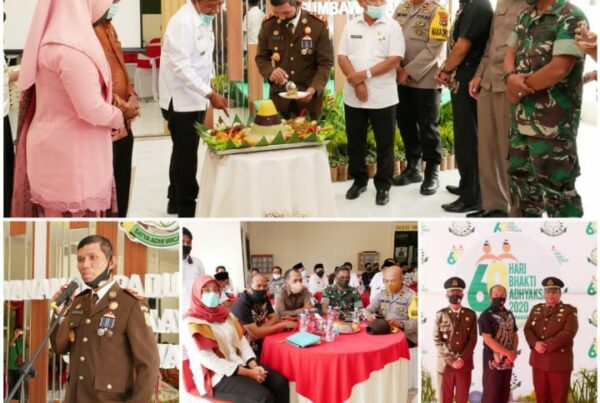 Kepala BNNK Sumbawa Barat (AKBP Cheppy Ahmad Hidayat, S.Ag) menghadiri Kegiatan Syukuran dalam rangka Hari Bhakti Adhyaksa Ke-60 tahun 2020